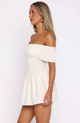 Wherever You Are Mini Dress Off White