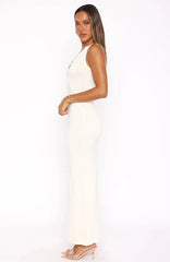 She's Back Maxi Dress Off White