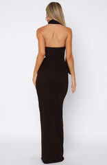 Sugar High Maxi Dress Chocolate