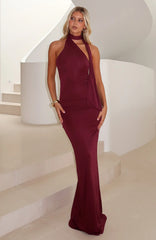 Sugar High Maxi Dress Burgundy